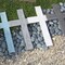 Ekena Millwork 14"W x 20"H x 3/4"D Vintage Farmhouse Cross, Barnwood Decor Collection, Driftwood Blue DECR014X020X0750CRSBU - alternate 6